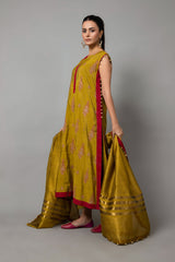 EMBROIDERED & EMBELISHED RAW SILK 2 PCS (UNSTITCHED)