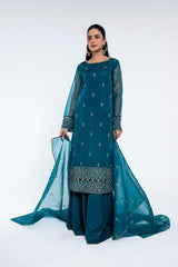 EMBROIDERED & EMBELISHED ORGANZA 2 PCS (UNSTITCHED)