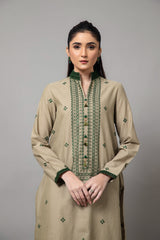 EMBROIDERED SLUB KHADDAR 2 PCS (UNSTITCHED)