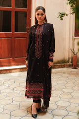 EMBROIDERED & SHEESHA WORK KARANDI LAWN 3 PCS (UNSTITCHED)