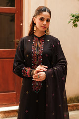 EMBROIDERED & SHEESHA WORK KARANDI LAWN 3 PCS (UNSTITCHED)