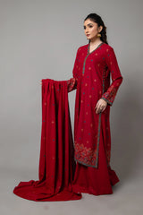 EMBROIDERED KARANDI LAWN 3 PCS (UNSTITCHED)