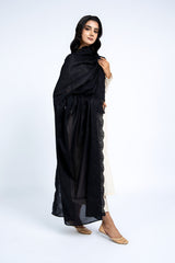 EMBROIDERED LAWN SHAWL