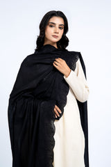 EMBROIDERED LAWN SHAWL
