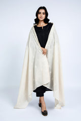 EMBROIDERED LAWN SHAWL