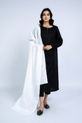 EMBROIDERED LAWN SHAWL