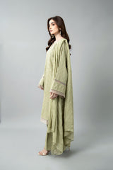 EMBROIDERED & EMBELISHED SLUB KHADDAR 3 PCS (UNSTITCHED)