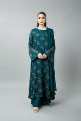 EMBROIDERED & EMBELISHED CHIFFON 3 PCS (UNSTITCHED)