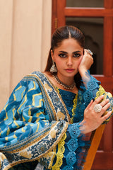 PRINTED SLUB KHADDAR 3 PCS (UNSTITCHED)