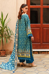 PRINTED SLUB KHADDAR 3 PCS (UNSTITCHED)