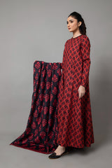 PRINTED SLUB KHADDAR 3 PCS (UNSTITCHED)