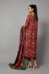 PRINTED SLUB KHADDAR 3 PCS (UNSTITCHED)