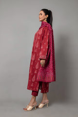 PRINTED SLUB KHADDAR 3 PCS (UNSTITCHED)