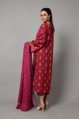 PRINTED SLUB KHADDAR 3 PCS (UNSTITCHED)