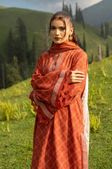 PRINTED & EMBROIDERED SLUB KHADDAR 3 PCS (UNSTITCHED)