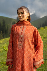 PRINTED & EMBROIDERED SLUB KHADDAR 3 PCS (UNSTITCHED)