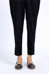 EMBROIDERED CAMBRIC TROUSER