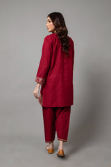 PRET EMBROIDERED SLUB KHADDAR 2 PCS