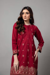 PRET EMBROIDERED SLUB KHADDAR 2 PCS