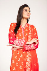 PRINTED SLUB KHADDAR 3 PCS (UNSTITCHED)