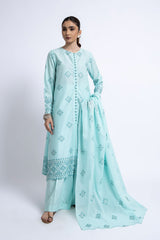 EMBROIDERED LAWN 3 PCS (UNSTITCHED)