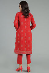 EMBROIDERED COTTON KARANDI 2 PCS (UNSTITCHED)