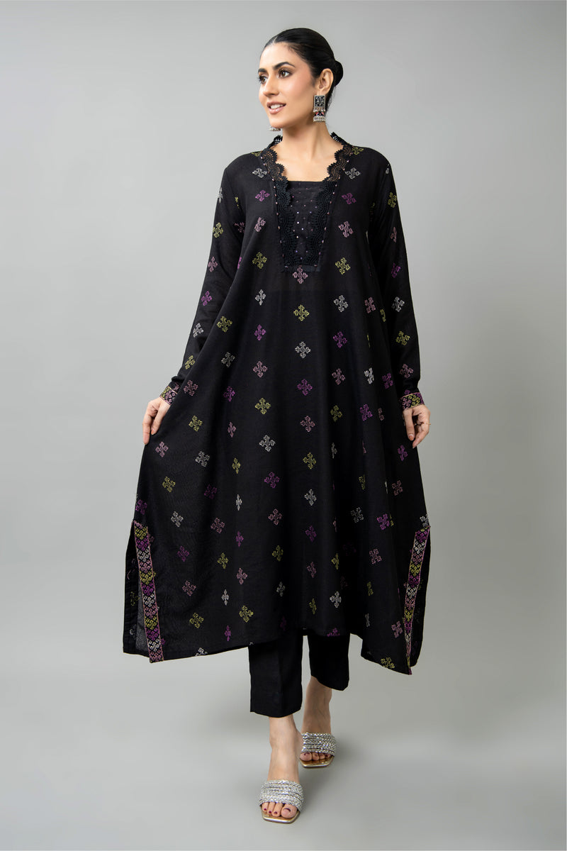 EMBROIDERED KARANDI LAWN 2 PCS (UNSTITCHED)