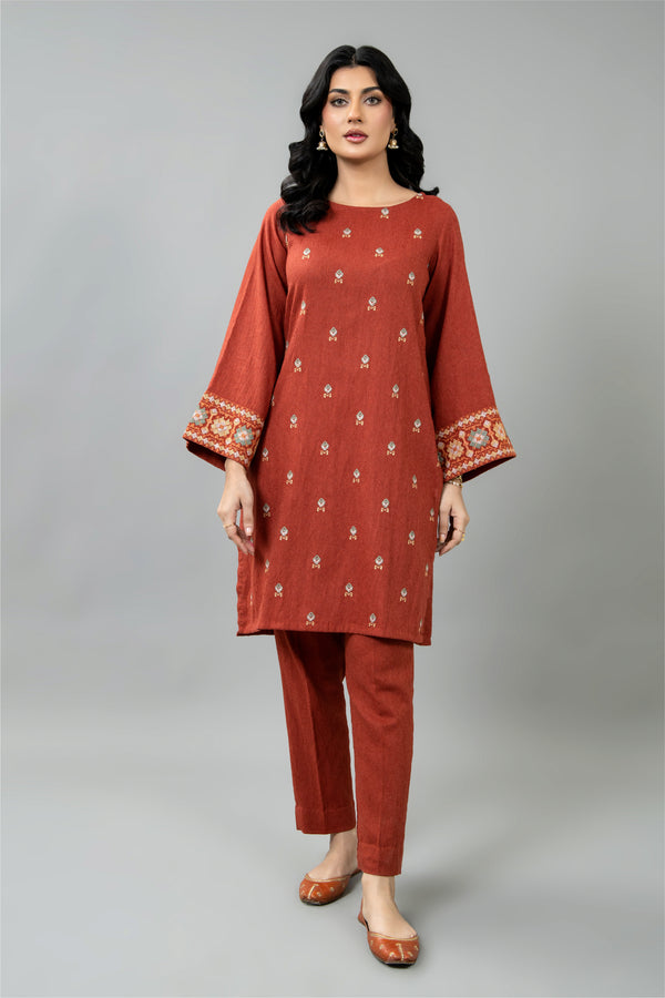 PRET EMBROIDERED COTTON KARANDI 2 PCS