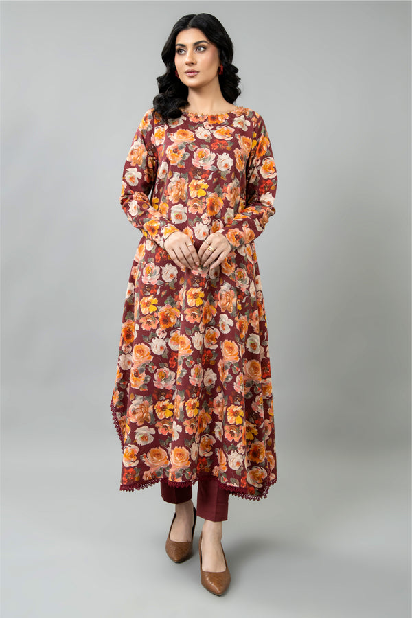 PRINTED SLUB KHADDAR 2 PCS (UNSTITCHED)