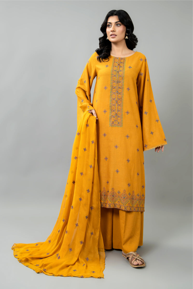 EMBROIDERED  KARANDI LAWN 3 PCS (UNSTITCHED)