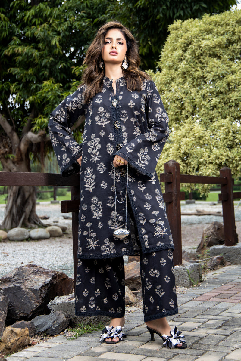 PRINTED SLUB KHADDAR 2 PCS (UNSTITCHED)