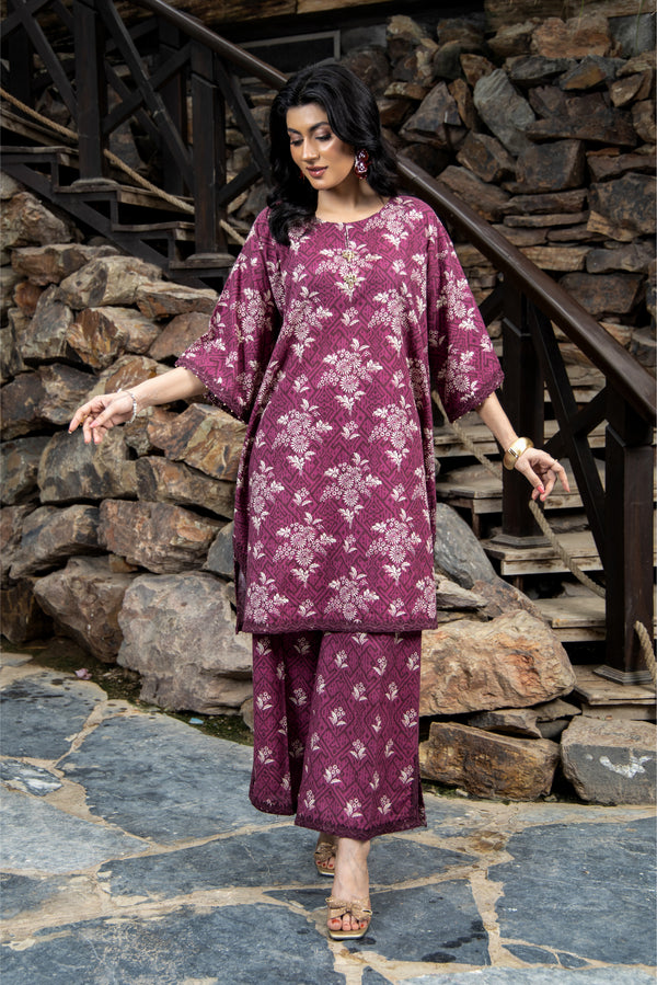 PRINTED SLUB KHADDAR 2 PCS (UNSTITCHED)