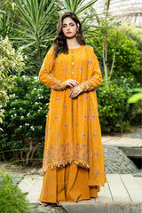 EMBROIDERED COTTON KARANDI 3 PCS (UNSTITCHED)