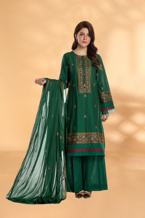 EMBROIDERED LAWN 3 PCS (UNSTITCHED)