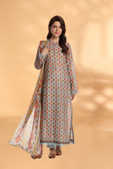 PRINTED LAWN 3 PCS (UNSTITCHED)