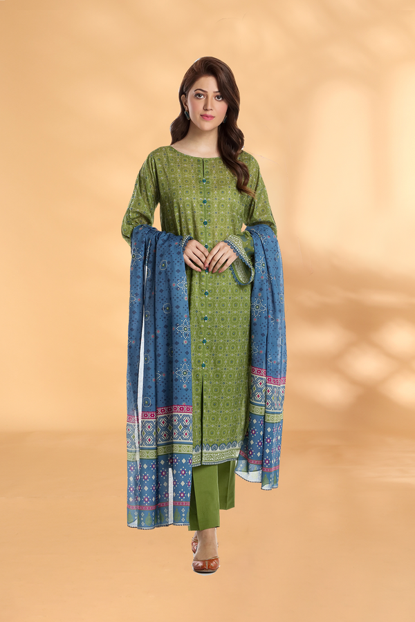 PRINTED LAWN 3 PCS (UNSTITCHED)