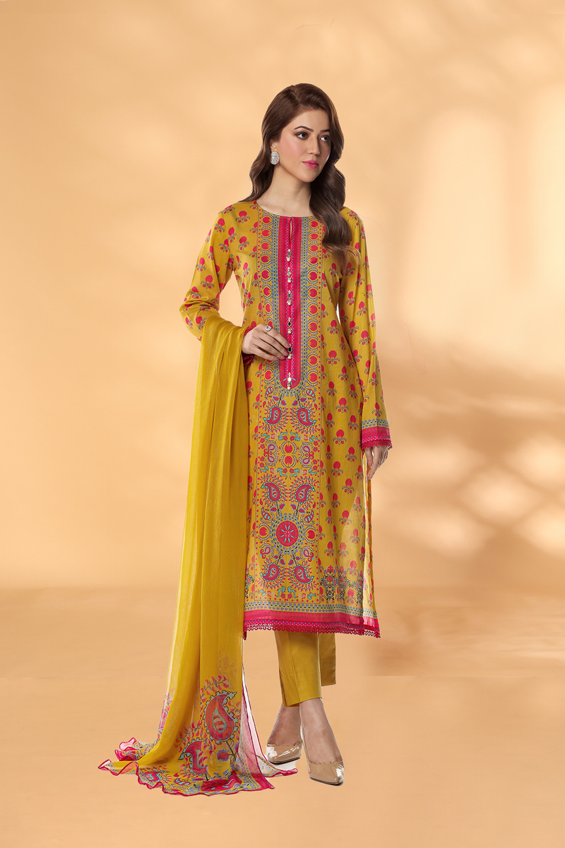 PRINTED LAWN 3PCS (UNSTITCHED)