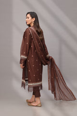 EMBROIDERED LAWN 3 PCS (UNSTICHED)