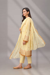 EMBROIDERED LAWN 3 PCS (UNSTICHED)