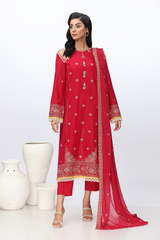EMBROIDERED LAWN 3 PCS (UNSTICHED)