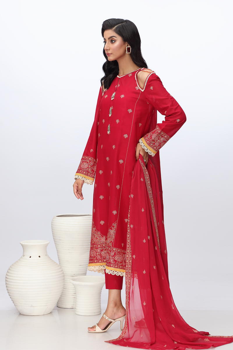 EMBROIDERED LAWN 3 PCS (UNSTICHED)