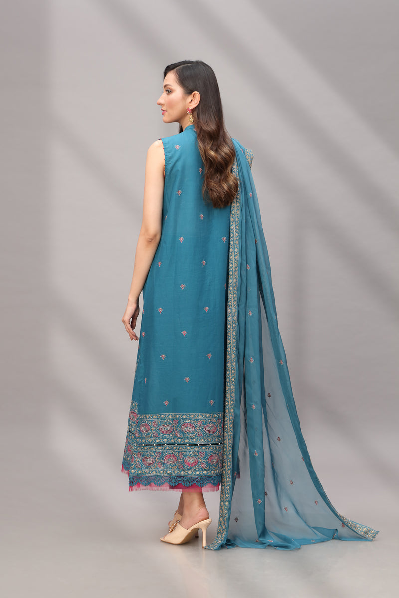 EMBROIDERED LAWN 3 PCS (UNSTICHED)