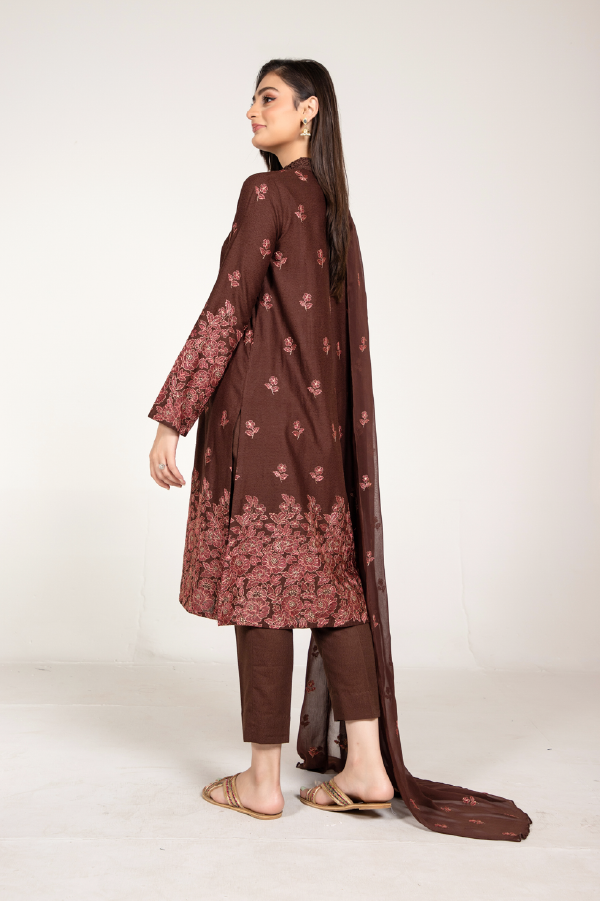 EMBROIDERED KARANDI LAWN 3 PCS (UNSTITCHED)