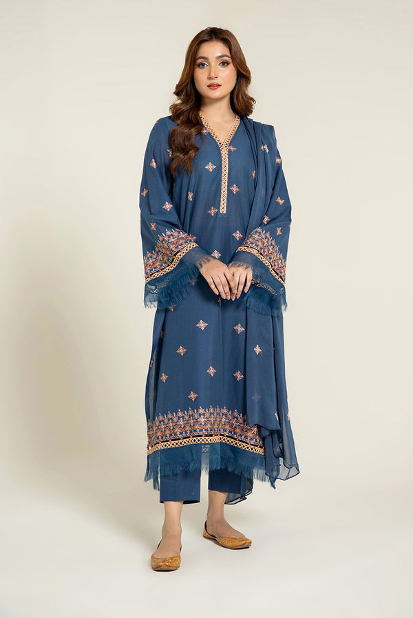 EMBROIDERED LAWN 3 PCS (UNSTITCHED)
