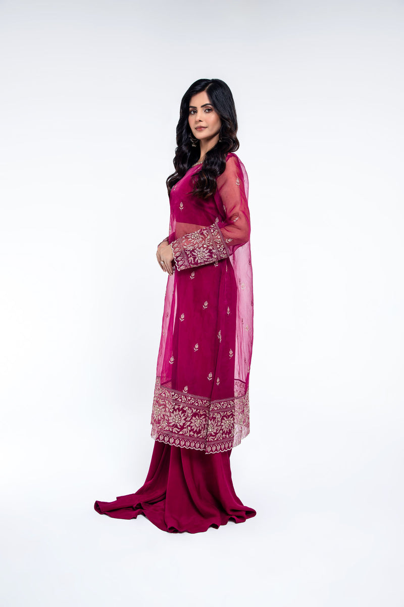 EMBROIDERED & EMBELISHED ORGANZA 2 PCS (UNSTITCHED)