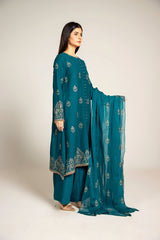 EMBROIDERED COTTON KARANDI  3 PCS (UNSTITCHED)