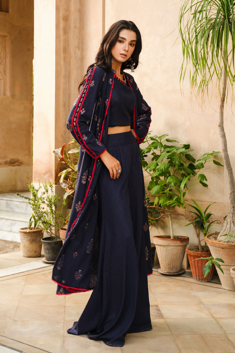 EMBROIDERED COTTON KARANDI 2 PCS (UNSTITCHED)