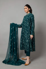 EMBROIDERED COTTON KARANDI 3 PCS (UNSTITCHED)