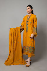 EMBROIDERED KARANDI LAWN 3 PCS (UNSTITCHED)