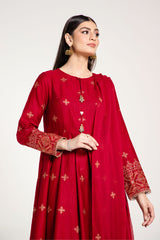 EMBROIDERED SLUB KHADDAR  3 PCS (UNSTITCHED)